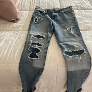 Joe's Jeans Light Blue Distressed Boyfriend Jeans